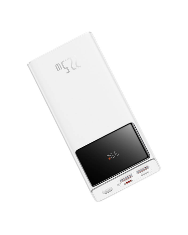 Powerbank Baseus Star-Lord 20000mAh, 2xUSB, USB-C, 22.5W (white)