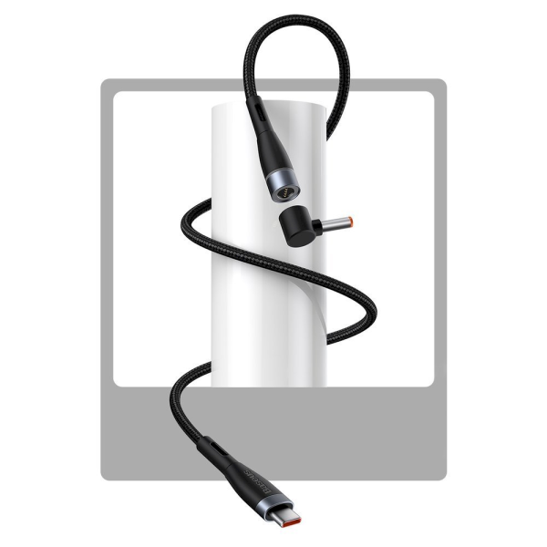Обложка книги «Baseus Zinc Magnetic Series Lenovo Laptop Charging Cable USB Type C to DC Round Port(4,0 x 1,7mm) 100W 2m black (CATXC-T01)»