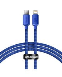 Baseus crystal shine series fast charging data cable USB Type C to Lightning 20W 1.2m blue (CAJY000203)
