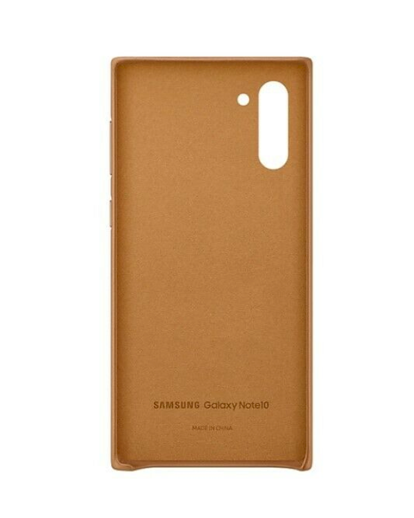 Samsung EF-VN970LAEGWW кожаный чехол для Samsung N970 Galaxy Note 10 (Note 10 5G) коричневый