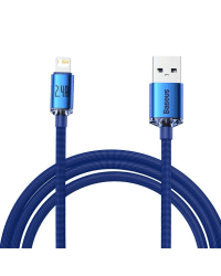 Baseus Crystal cable USB to Lightning, 2.4A, 2m (blue)
