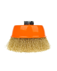 Щетка Polax с чашечкой и резьбой для угловых шлифовальных машин M14 | 100 мм
