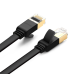 Дополнительное изображение книги «Flat network cable UGREEN NW106 Ethernet RJ45, Cat.7, STP, 10m (Black)»