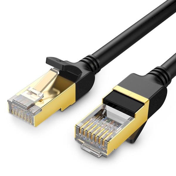 Обложка книги «Ugreen Ethernet patchcord cable RJ45 Cat 7 STP LAN 10 Gbps 1 m black (NW107 11268)»