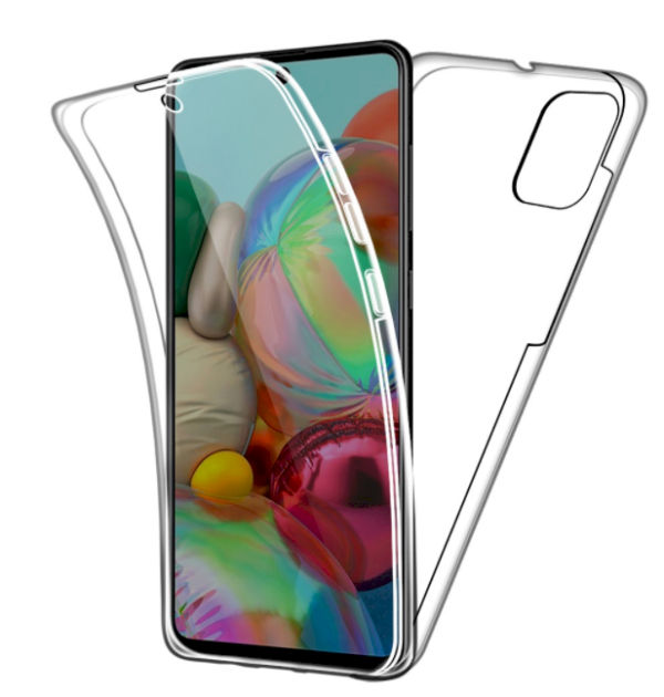 Fusion 360 Defense Прочный Силиконовый чехол для Samsung A715 Galaxy A71 Прозрачный