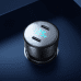 Car charger 2x USB C 70W with LED display Joyroom JR-CCD02 - black