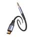 Joyroom стерео аудио кабель AUX 3,5 мм миниджек - USB-C для телефона 1,2 м черный (SY-A07)