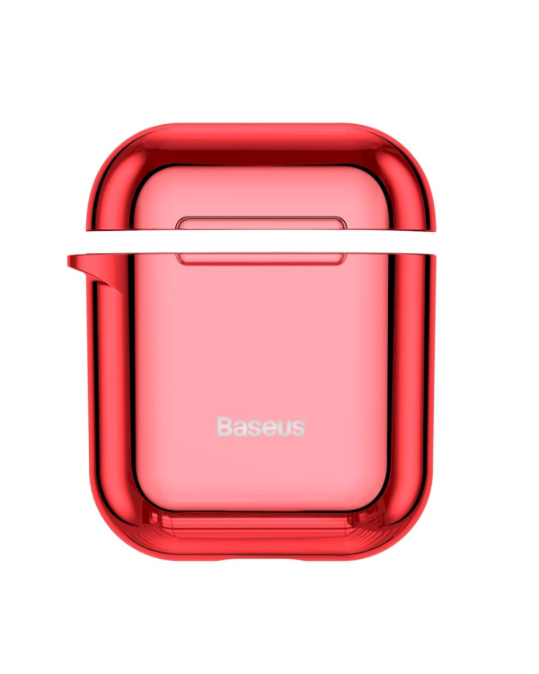 Baseus Shining Hook Силиконовый чехол для наушников Apple Airpods 1 / 2 красный