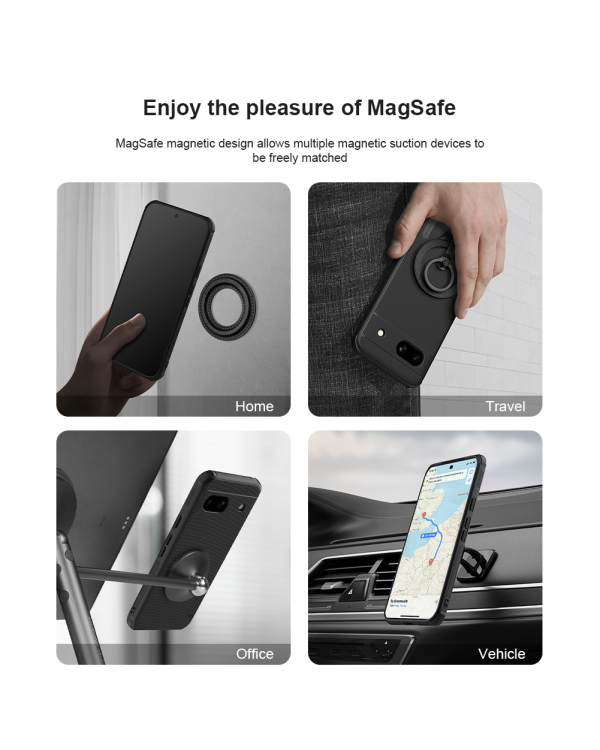 Дополнительное изображение книги «Nillkin Super Frosted PRO Magnetic Back Cover for Google Pixel 8a Black»