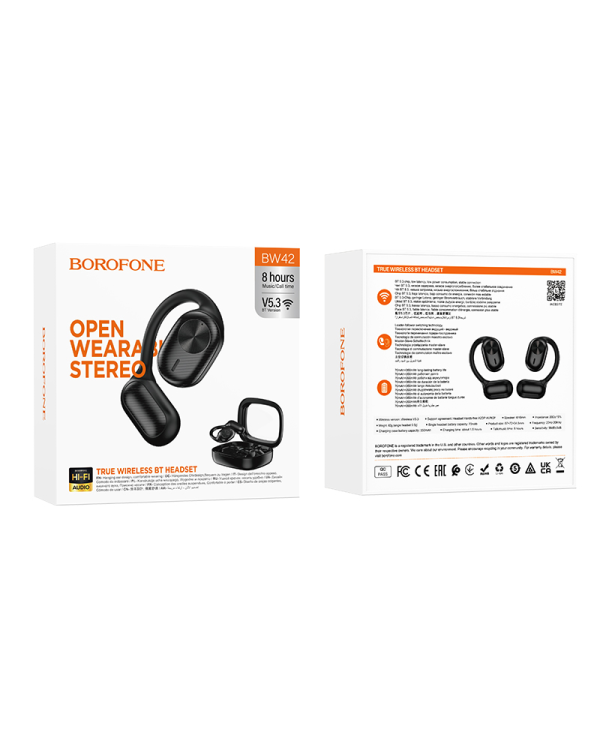Дополнительное изображение книги «Borofone TWS Bluetooth Earphones BW42 Nieve Black»