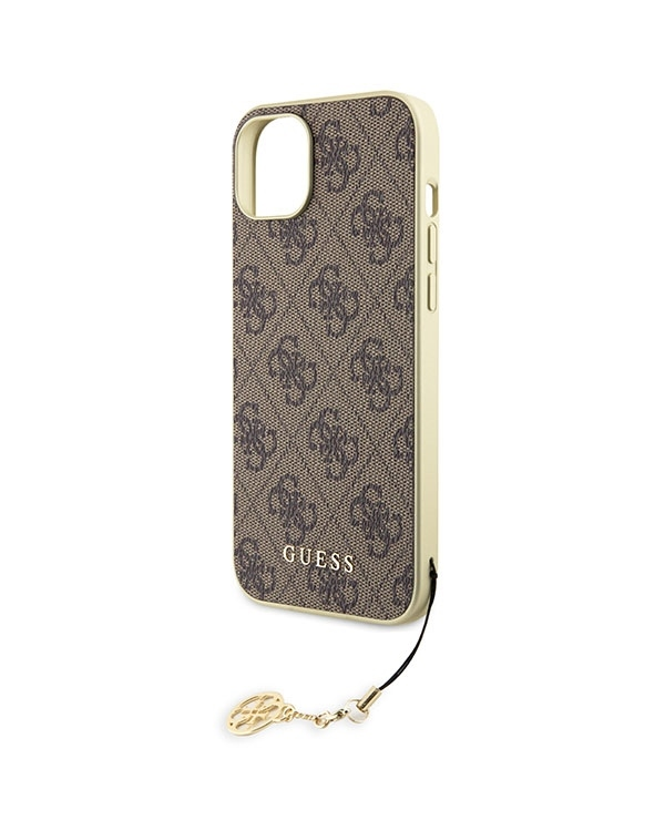 Guess GUHCP15MGF4GBR iPhone 15 Plus 6.7" brązowy|brown hardcase 4G Charms Collection