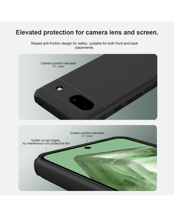 Дополнительное изображение книги «Nillkin Super Frosted PRO Magnetic Back Cover for Google Pixel 8a Black»