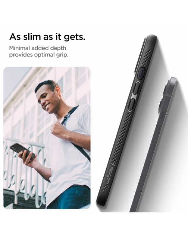 Дополнительное изображение книги «Case SPIGEN Liquid Air ACS03519 for Iphone 13 - Matte Black»