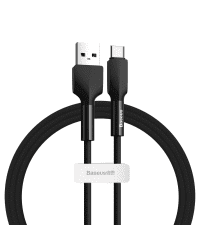 Baseus durable USB - USB Type C cable 3 A 1 m 480 Mbps black (CATGJ-01)