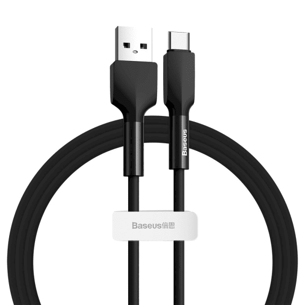Обложка книги «Baseus durable USB - USB Type C cable 3 A 1 m 480 Mbps black (CATGJ-01)»