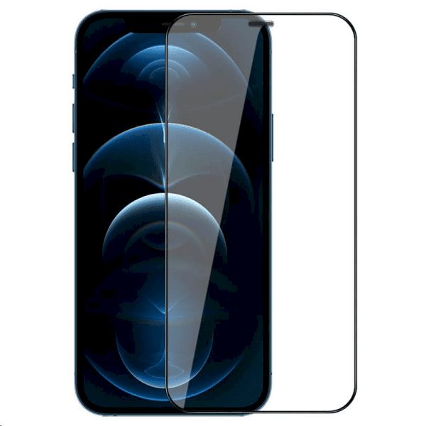 Nillkin 2in1 HD Full Screen Tempered Glass for Apple iPhone 12 6.1 Black