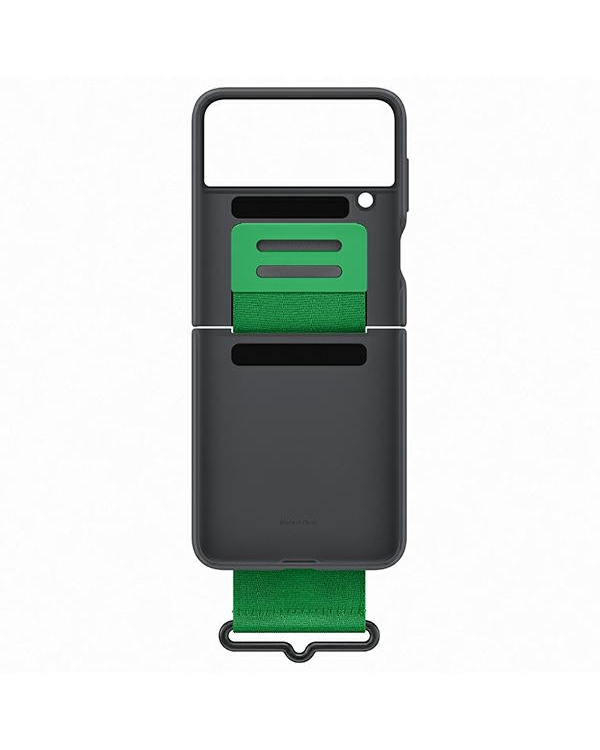 Дополнительное изображение книги «EF-GF721TBE Samsung Silicone Cover with Strap for Galaxy Z Flip 4 Black»