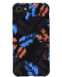 Fusion leaves case силиконовый чехол для Samsung A125 Galaxy A12 черный - синий
