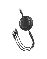 Baseus Bright Mirror 3-in-1 cable USB For M+L+T 3.5A 1.2m Black