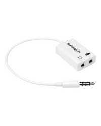 StarTech.com 4 Position Microphone and Headphone Splitter 3.5 mm 4 Pin | 4 Pole Mic and Audio Combo Splitter Cable (MUYHSMFFADW) - разветвитель для гарнитуры - 15.25 cm
