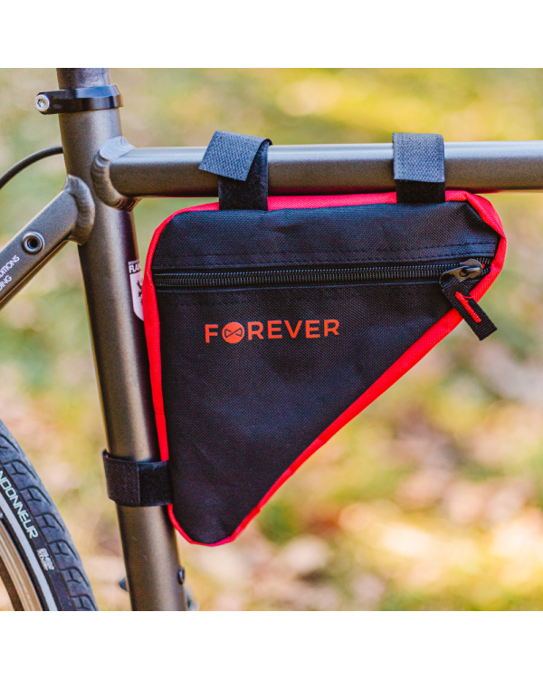 Bike frame bag FB-100 Forever Outdoor black-red
