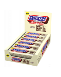 Батончик Snickers белый с низким содержанием сахара и высоким содержанием белка 12х57 гр