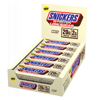 Батончик Snickers белый с низким содержанием сахара и высоким содержанием белка 12х57 гр