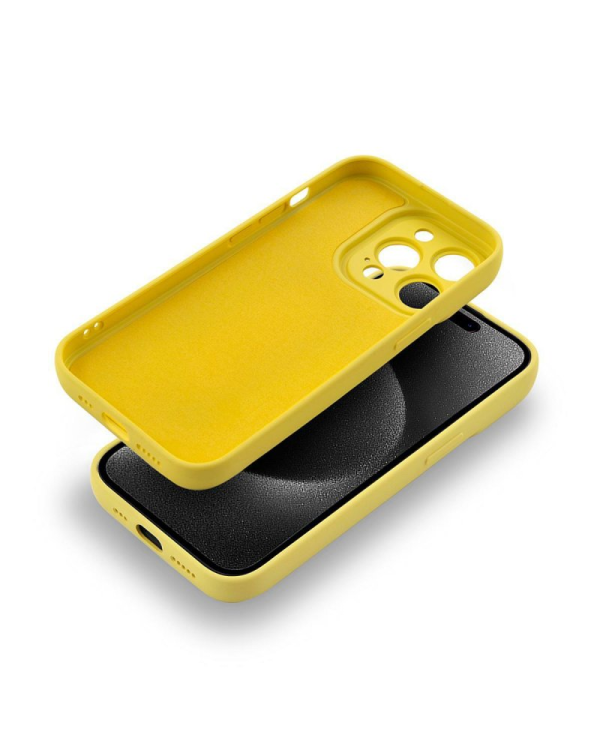 Fusion Softy прочный силиконовый чехол для Apple iPhone 15 Plus желтый