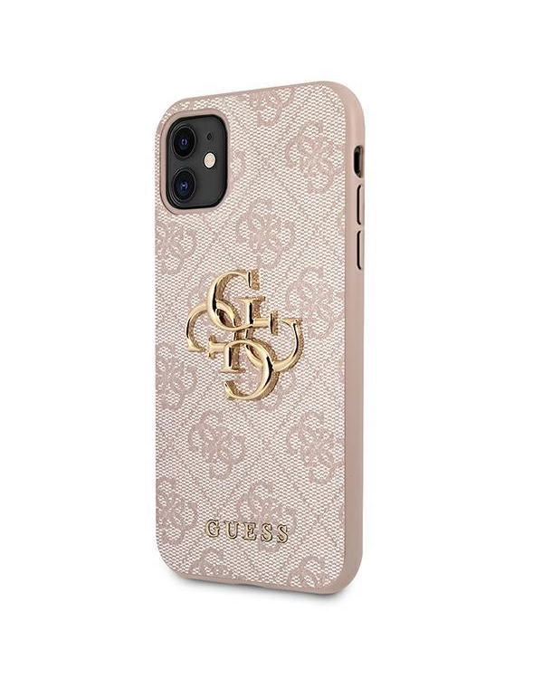 GUHCN614GMGPI  Guess iPhone 11 6.1| Xr Big Metal Logo розовый