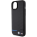 BMW BMHCP15M22NBCK iPhone 15 Plus | 14 Plus 6.7" czarny|black Leather Carbon