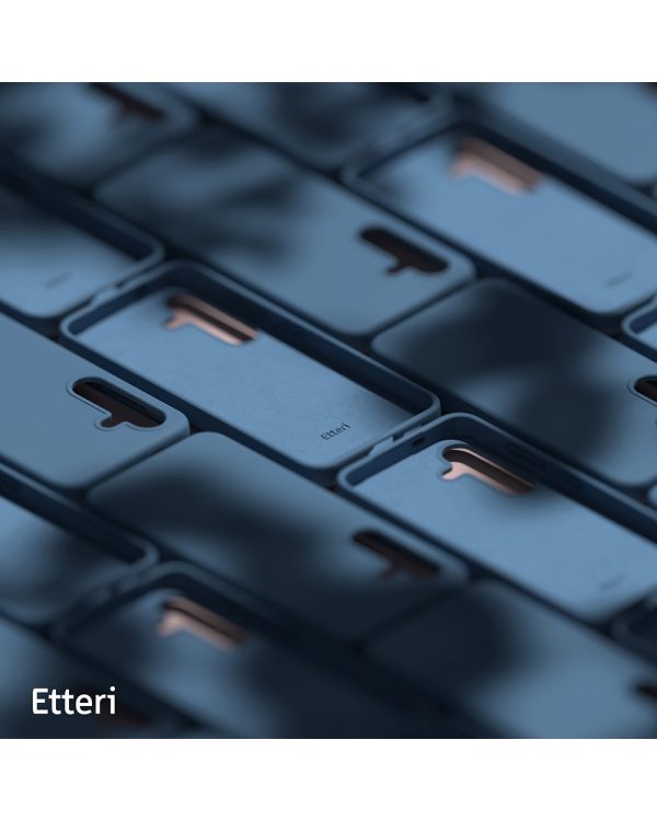 Etteri Silicone case for Samsung Galaxy S25 dark blue