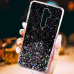 Fusion Glue Glitter Back Case Силиконовый чехол для Apple iPhone 7 / 8 / SE 2020 Черный