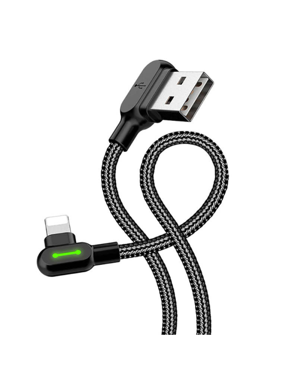 USB to Lightning cable, Mcdodo CA-4679, angled, 3m (black)