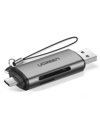 Ugreen USB Type C / USB 3.0 SD / micro SD card reader gray (50706)
