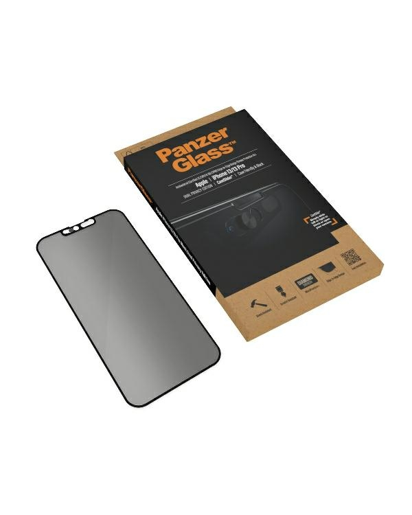 PanzerGlass E2E Microfracture iPhone 13 |13 Pro 6,1" Case Friendly CamSlider Privacy Antibacterial czarny|black P2748