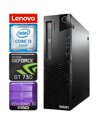 Lenovo M83 SFF i3-4160 32GB 120SSD GT730 4GB DVD WIN10PRO/W7P [refurbished]