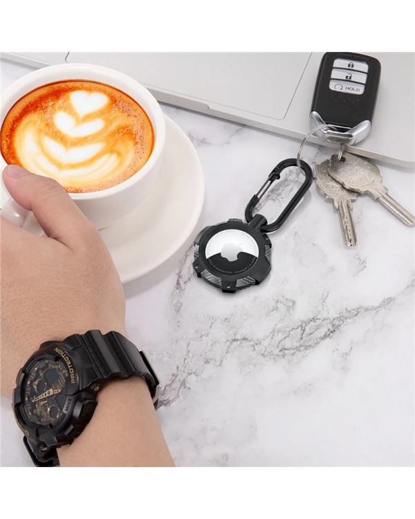 Чехол Tech-Protect TPUCarbon для Apple AirTag - черный