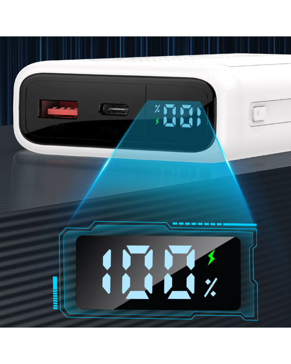 SENDEM PH82 powerbank 20000 mAh | 2.4A | LED | белый