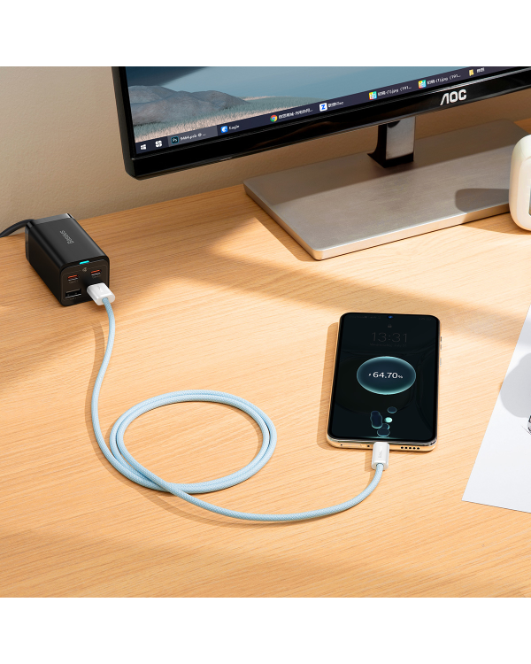 Кабель USB Baseus Dynamic Series - USB Type C 100W 1m синий (CALD000603)