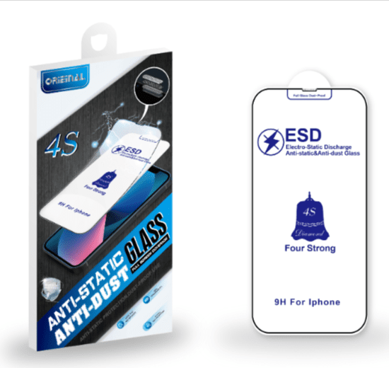 Fusion ESD Anti-Static Dust Proof защитное стекло для экрана Apple iPhone 13 Mini черное