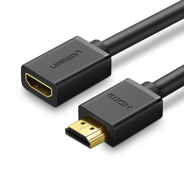 Обложка книги «Ugreen HDMI (female) - HDMI (male) cable adapter 4K 10,2 Gbps 340 Mhz audio ethernet 0,5 m black (HD107 10140)»