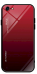 Fusion Gradient Glass Back Case Силиконовый чехол для Apple iPhone 7 / 8 / SE 2020 Красный - Черный
