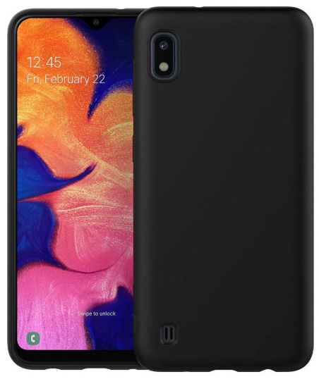 Fusion Soft Matte Back Case Силиконовый чехол для Samsung A105 Galaxy A10 Черный