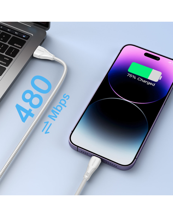 Кабель Joyroom USB - Lightning 2.4A Surpass Series 3 м белый (S-UL012A11)