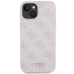 Guess GUHCP15SG4GFPI iPhone 15 6.1" różowy|pink hard case 4G Metal Gold Logo