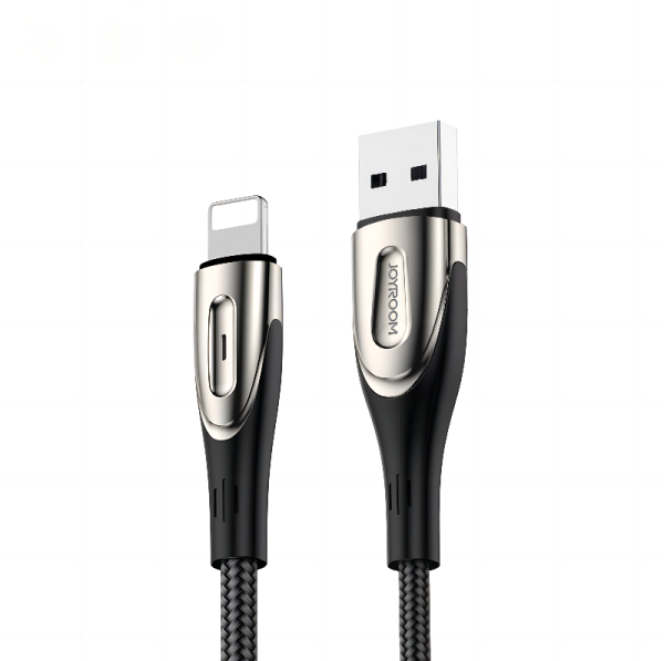 Кабель USB для Lightning Joyroom Sharp S-M411 2.4A, 3м (черный)