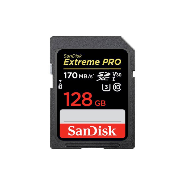 Memory card SanDisk Extreme Pro SDXC 128GB 170/90 MB/s V30 U3 4K (SDSDXXY-128G-GN4IN)