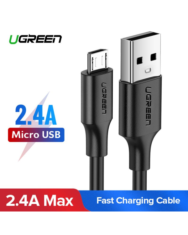 UGREEN micro USB Cable QC 3.0 2.4A 0.5m (Black)