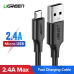UGREEN micro USB Cable QC 3.0 2.4A 0.5m (Black)
