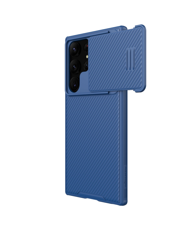 Nillkin CamShield S Case Samsung Galaxy S23 Ultra Armored Cover Camera Protector Blue